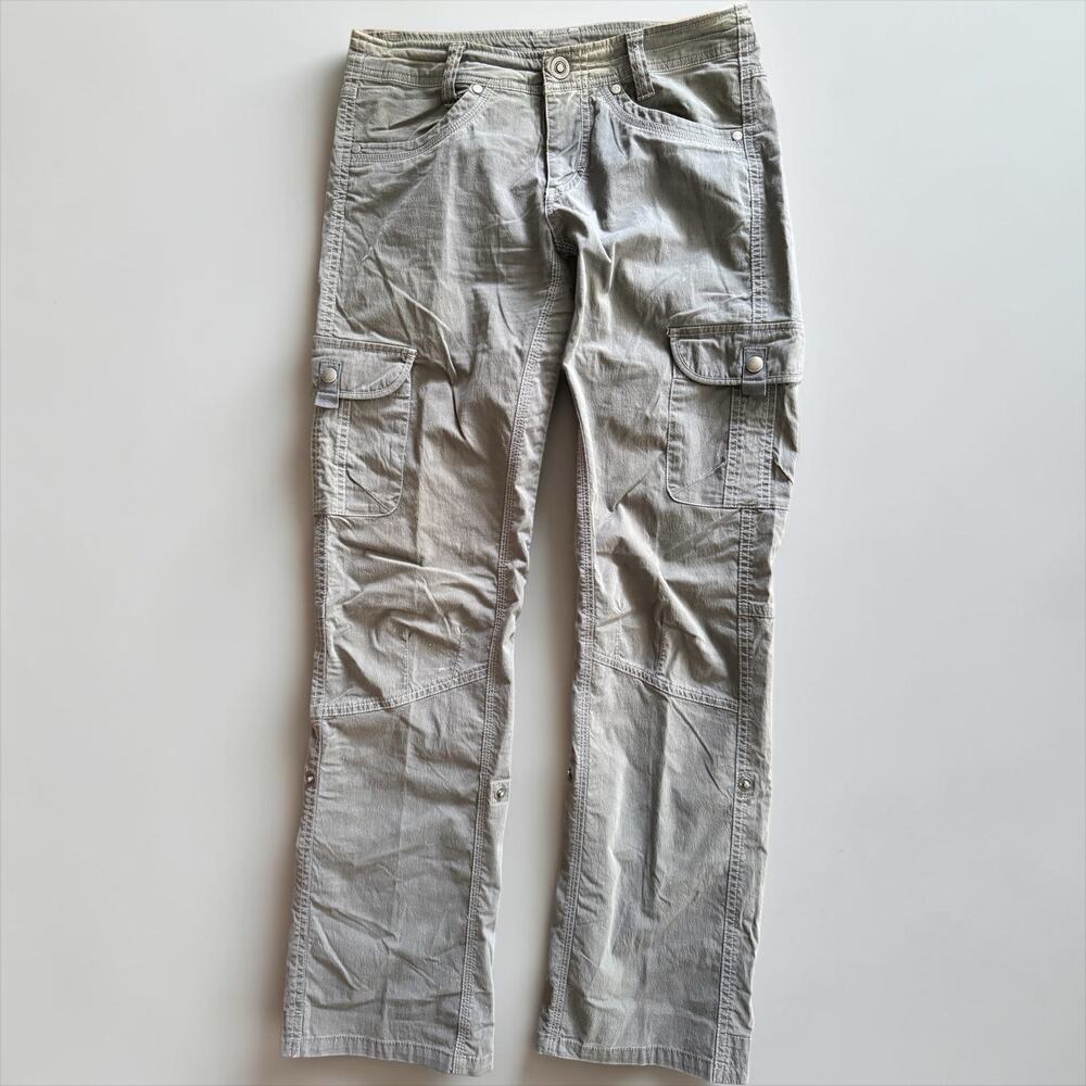 KÜHL 2 in 1 Women's Splash Roll-Up Cargo Hiking/Capri Pants Gray Size 4 | GUC